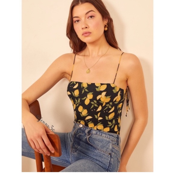 Reformation Tops - Reformation Meyer Top || Lemon Drop size 2